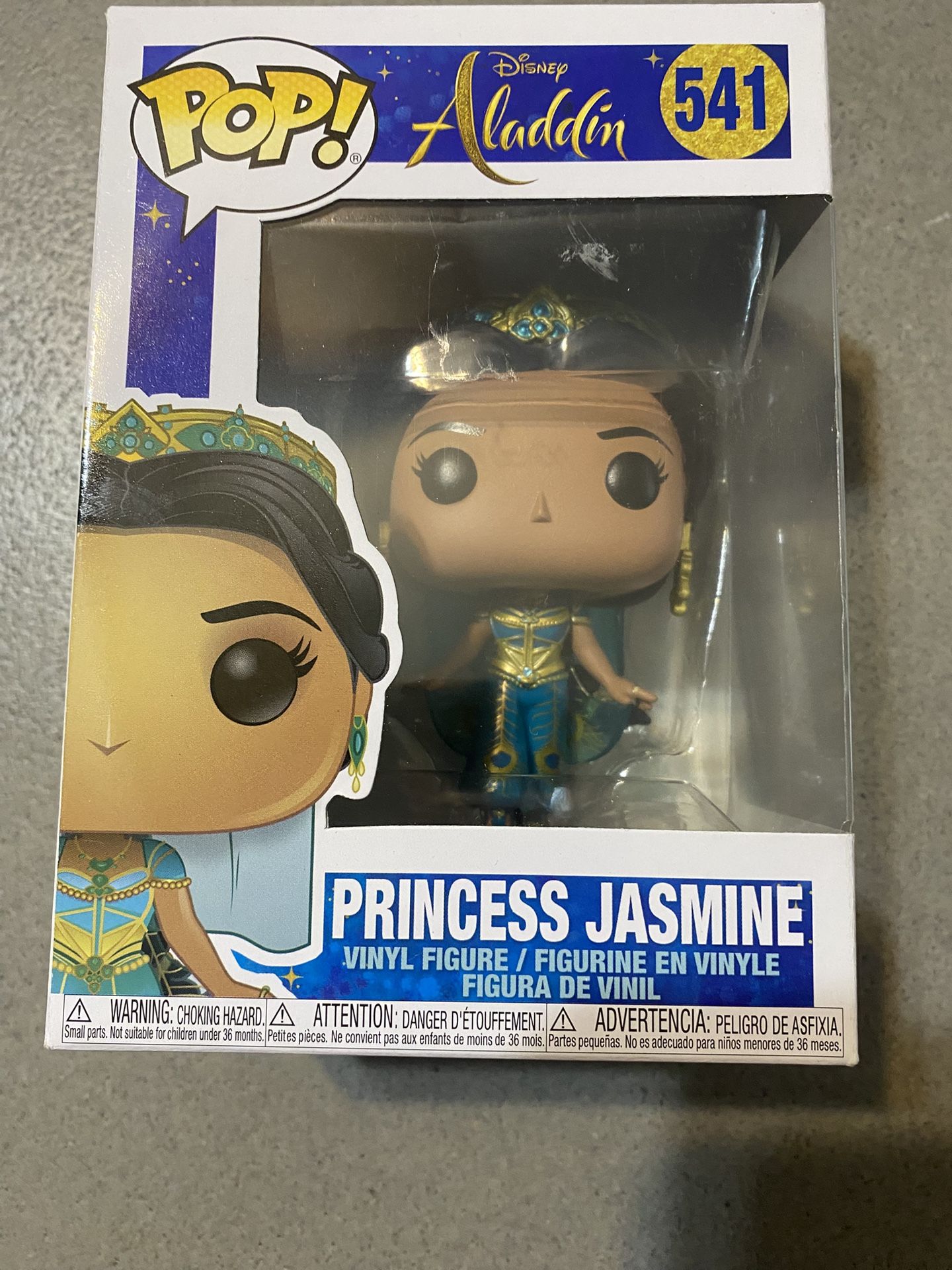 Disney Aladdin Princess Jasmine Funko Pop  Aladdin 541 New in box