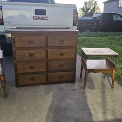 Dresser With Side Tables 