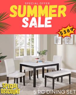 5 PC DINING TABL