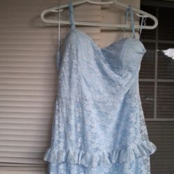 Lacey Light Blue Dress