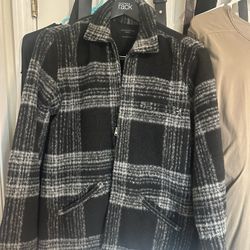 Allsaints flannel Jacket , Used Size m 