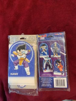 2 packs of dragon ball z place cards