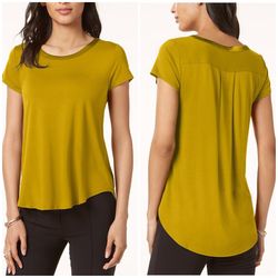 Alfani super soft mustard hi low top Size S