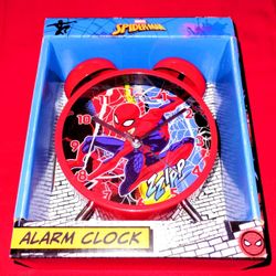 NEW Spiderman Alarm Bell Clock 