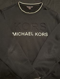 Michael Kors Black And White Crewneck. Size Small