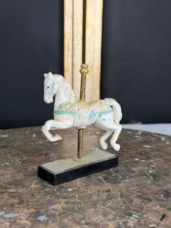 Vintage Carousel Horse Figurine Decorative Carousel Horse Statue 