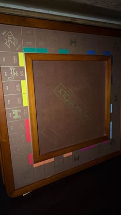 Luxury Monopoly Wooden Board Game Table