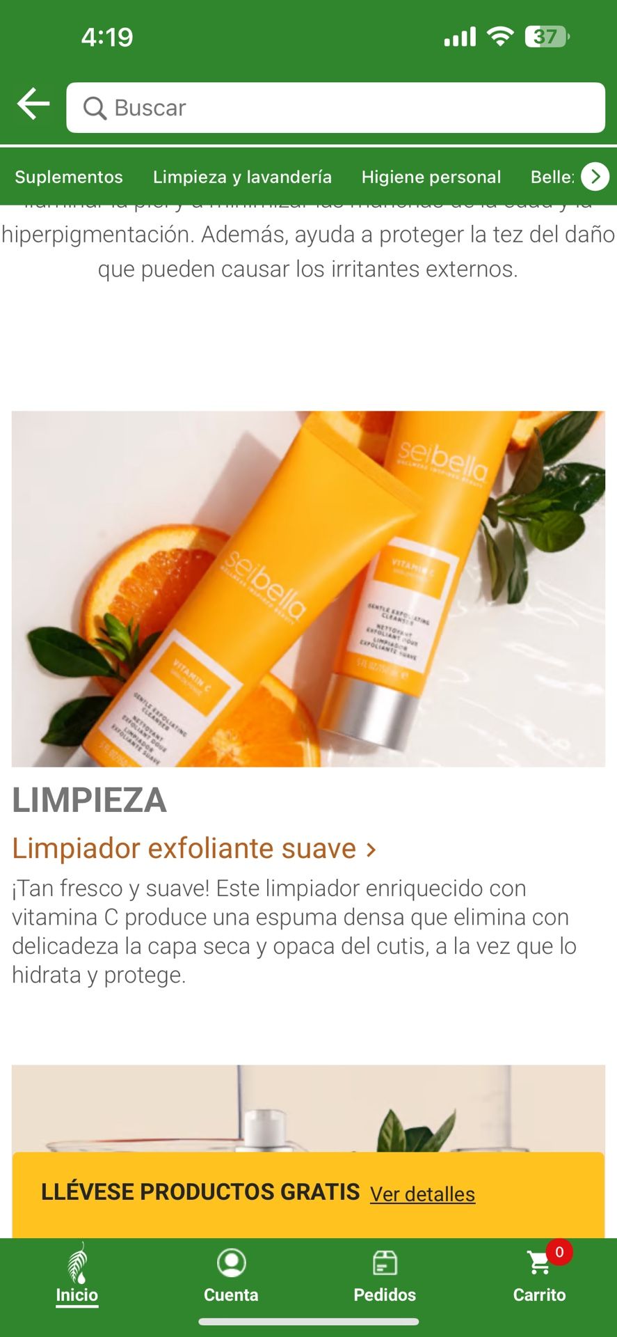 Limpiador Exfoliante Suave
