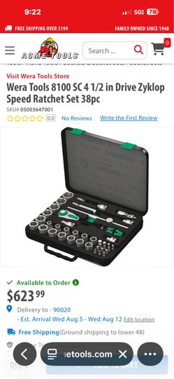 Wera socket set