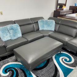 COMFY NEW RIO SECTIONAL SOFA AND OTTOMAN SET ON SALE ONLY $1299. IN STOCK SAME DAY DELIVERY 🚚 FINANCING AVAILABLE 