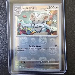 Cinccino (Master Ball Pattern) - SV: Black Bolt (BLK)