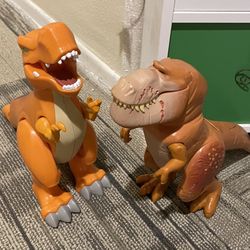 Set of 2 Dinosaur Toy Figures