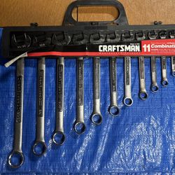 Craftsman 11 Piece SAR Combination 12 Point Wrench Set.