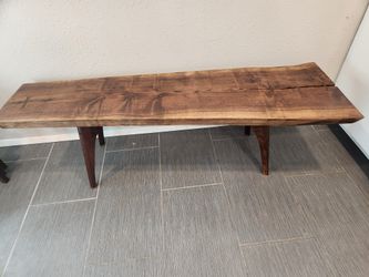 Solid Walnut Coffee Table With Butterfly Joints