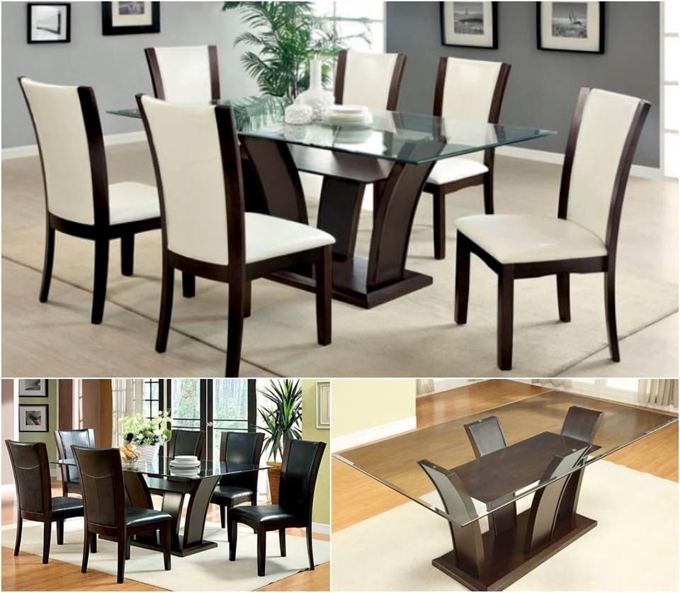 7 PIECE DINING SET BRAND NEW DELIVERED IN BOXES $775!!’ P!!!
