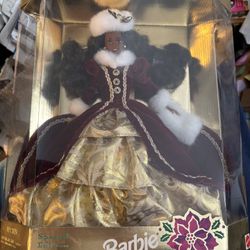 Happy Holidays Barbie 1996- New