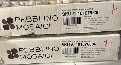 Sand Harbour Beige Micro Pebble Mosaic