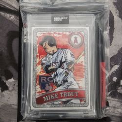 TOPPS PROJECT 2020 #100 2011 MIKE TROUT by Blake Jamieson & Ben Baller