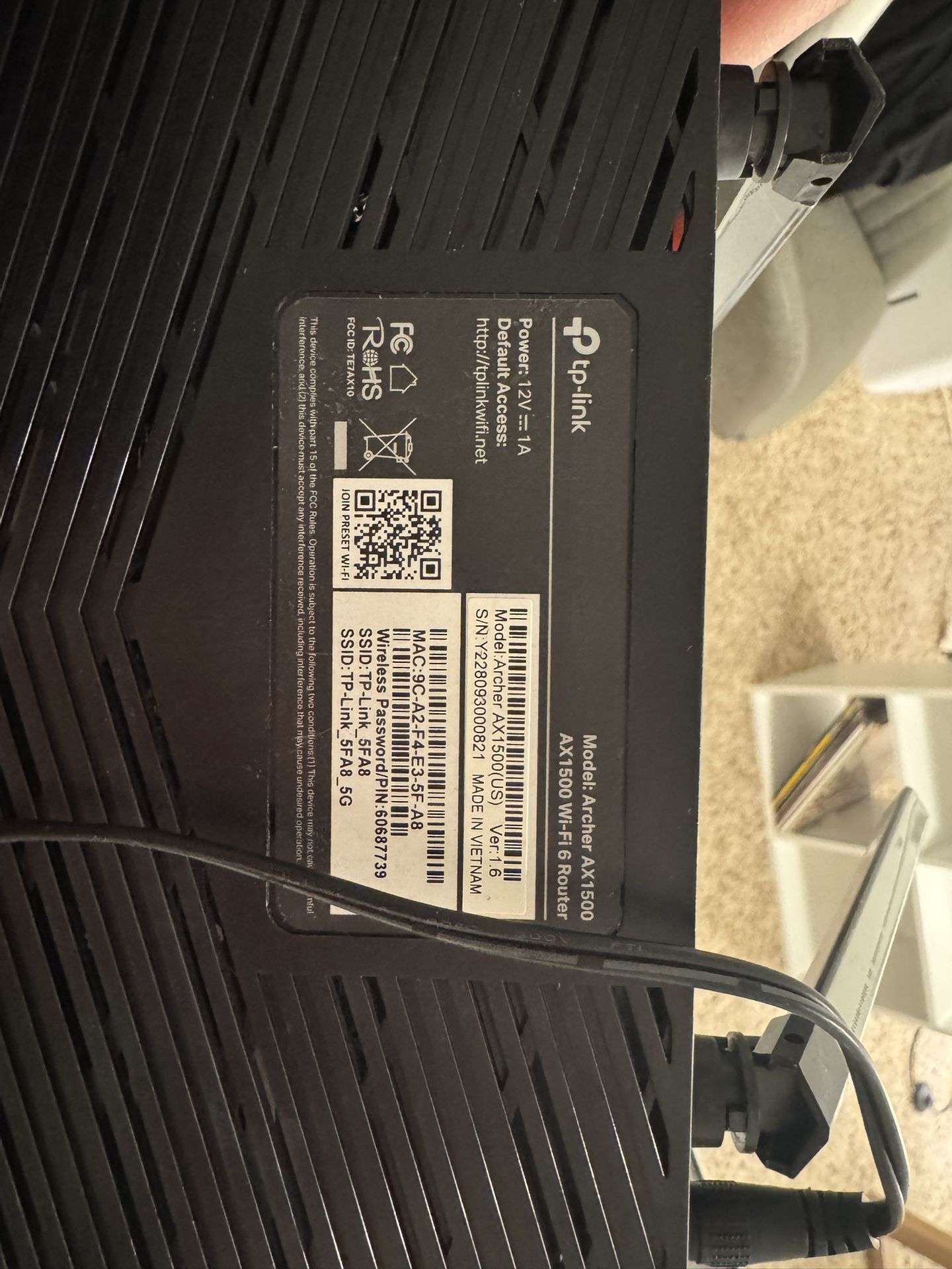 Tp- Link Wifi 6 router