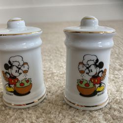 Vintage Mickey Mouse Salt & Pepper Shakers