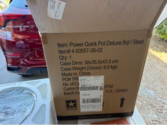 Power quick pot deluxe 8qt.