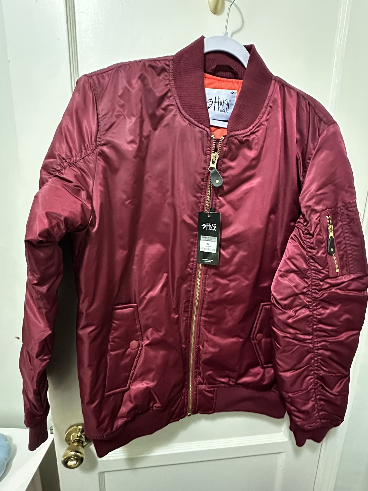 New Burgundy Mens M Jacket 