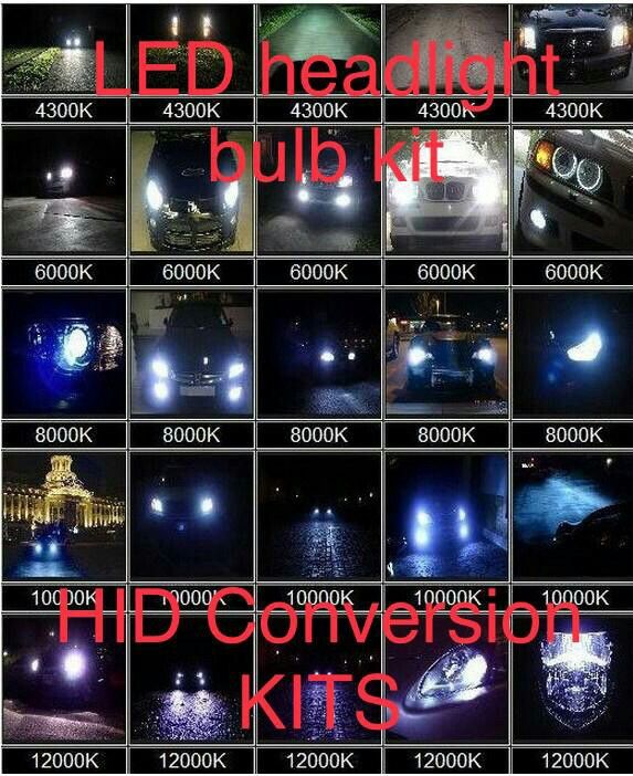 HID conversion kit- led headlight lights bulb kit- direct fitment replacement part - 9006 h11 h13 h4 Chevy equinox SilverAdo tahoe gmc sierrA yukon