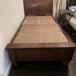Bed Frame Twin W Built In Drawer