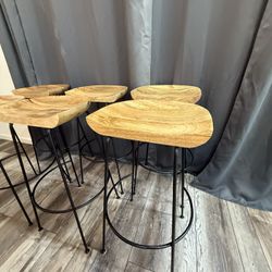 Samanthia Counter Stool with Metal Frame - 6 Stools