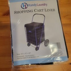 Shopping cart liner