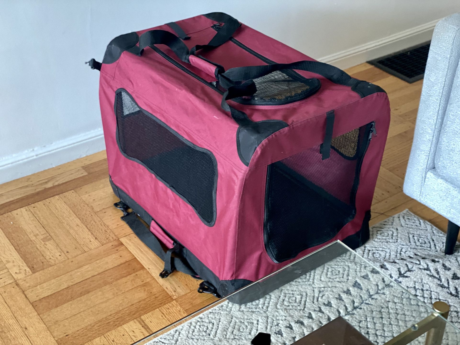 Soft, Portable Foldable Dog Crate - Travel-friendly