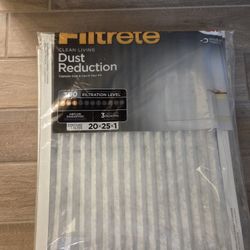 2 New Air Filters 20x25x1