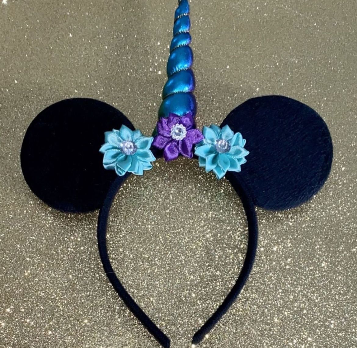 Minnie Mouse Flower Unicorn 🦄 Headband Ears