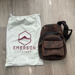 Emerson Leather Men’s Sling Bag