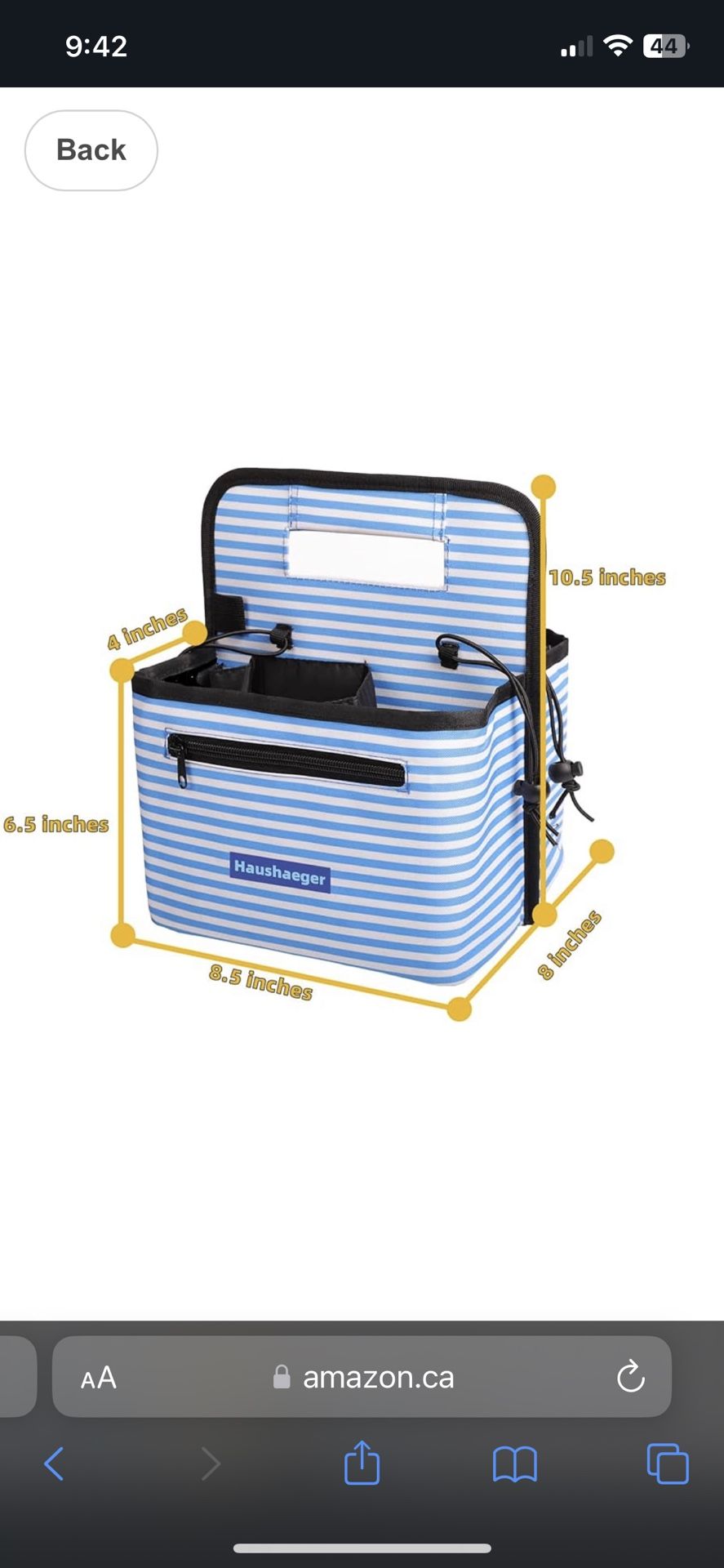 Thermal Insulated Drink Carrier - Brand New