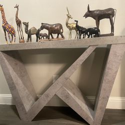 Monarch Specialties Accent Table, 48", GREY