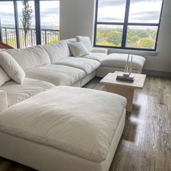 Elyza Linen 5 Piece Sectional 