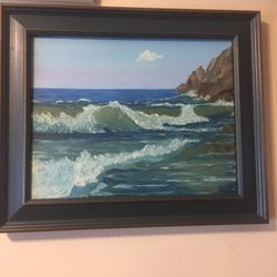Oil painting - oil on canvas 18" x 14-1/2" local artist