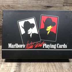 Vintage Marlboro Wild West Playing Poker Cards (1991)