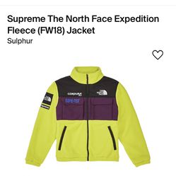 Supreme/ The North Face Expedition Sulphur Fleece Jacket