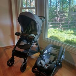 Stroller and OnBoard FLX Infant Car Seat