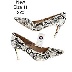 A new Day snake print Pumps Size 11