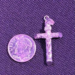 925 Italy Jesus Cross Pendant – Detailed Sterling Silver Crucifix