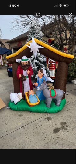 Inflatable nativity