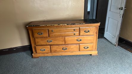 Dresser with mirror