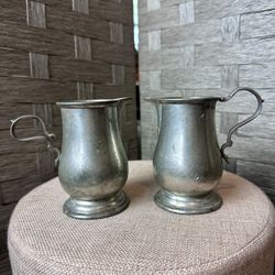 Mid-Century Towle Pewter Creamer and Sugar Serving Set, England