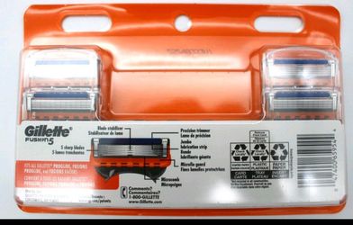 Gillette fusion 5 cartridges 12 count 12 razor edges 12 pack
