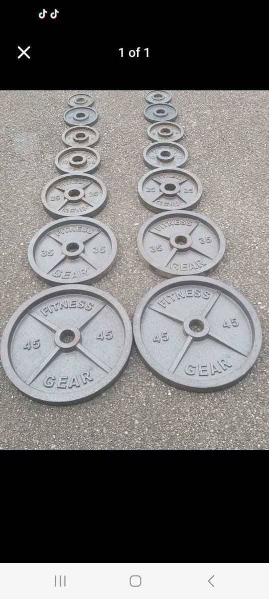 Olympic Plates-255lbs Cash Only