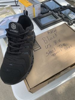 Women Steeltoe Tennis Shoes Size 8.5 Black New