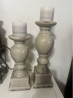 Set of Pillar Candle Holders